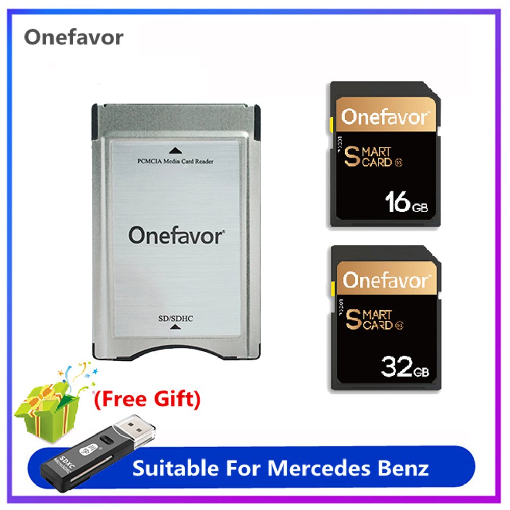 Onefavor 16Gb 32Gb Sd Sdhc Card Ui Professionele 90 Mb/s Met Sd Sdhc Card Adapter Converter Voor mercedes Benz
