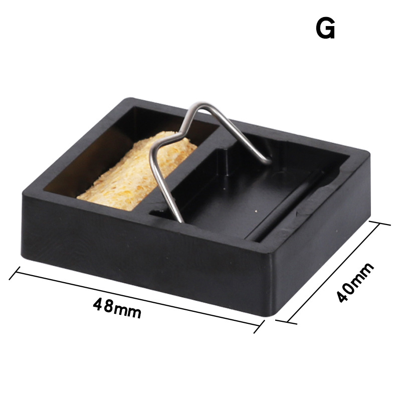Electric Soldering Iron Stand Full Metal Holder Multifunction Soldering Iron Stand High Temperature Resistant Welding Tin Tools: G