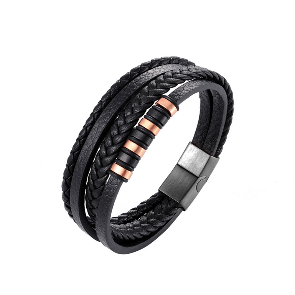 neue Faux Leder mehrschichtig Geflochtenen Seil Manschette Armreif Armbinde Schmuck Für Männlich Weiblich Armbänder Schmuck