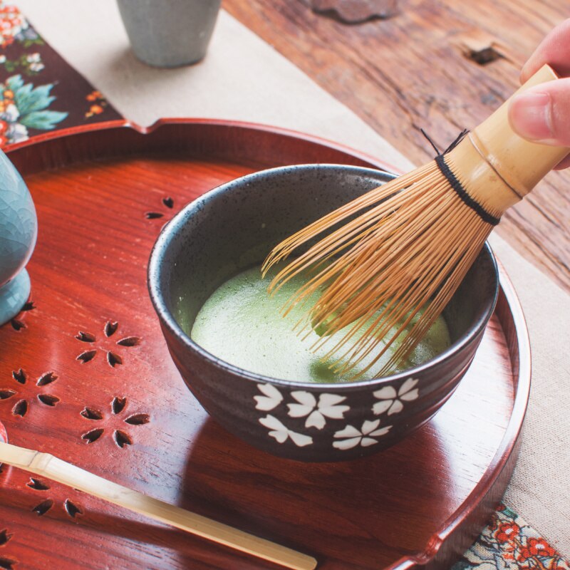 Japansk matcha bambusbørste te sæt japansk te sæt te tilbehør kung fu tekop værktøjer