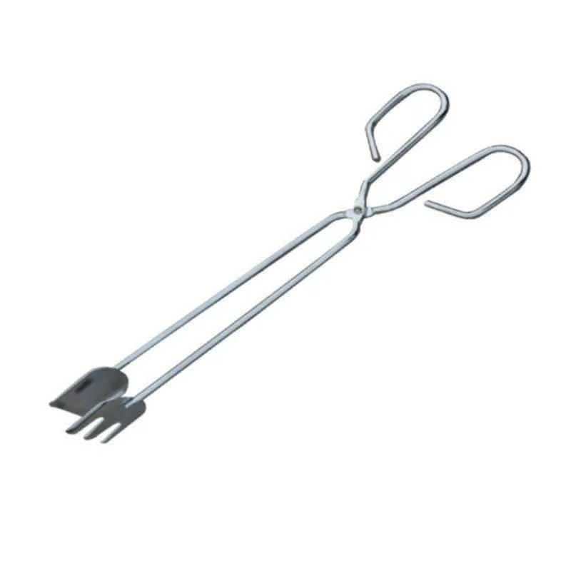 Multifunktionale Edelstahl-Grillzange für Lebensmittel, Gemüse, Fleisch, Holzkohleklemmen, Bratzange, tragbare Zange, Outdoor-Gadget