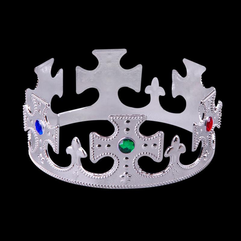 2 uds diadema de , Princesa Real, príncipe, Reina rey corona, sombreros, decoración de cumpleaños para niños, adultos, niños y niñas