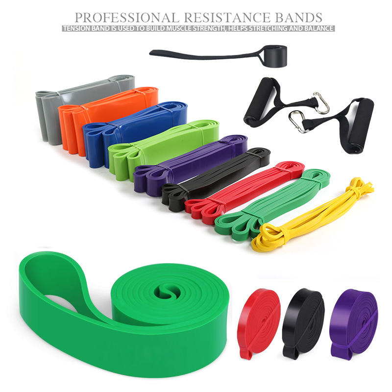 Juego de bandas de resistencia elástica de alta resistencia, tubo de goma para ejercicio, cuerda de entrenamiento para entrenamiento, para Pilates, Crossfit