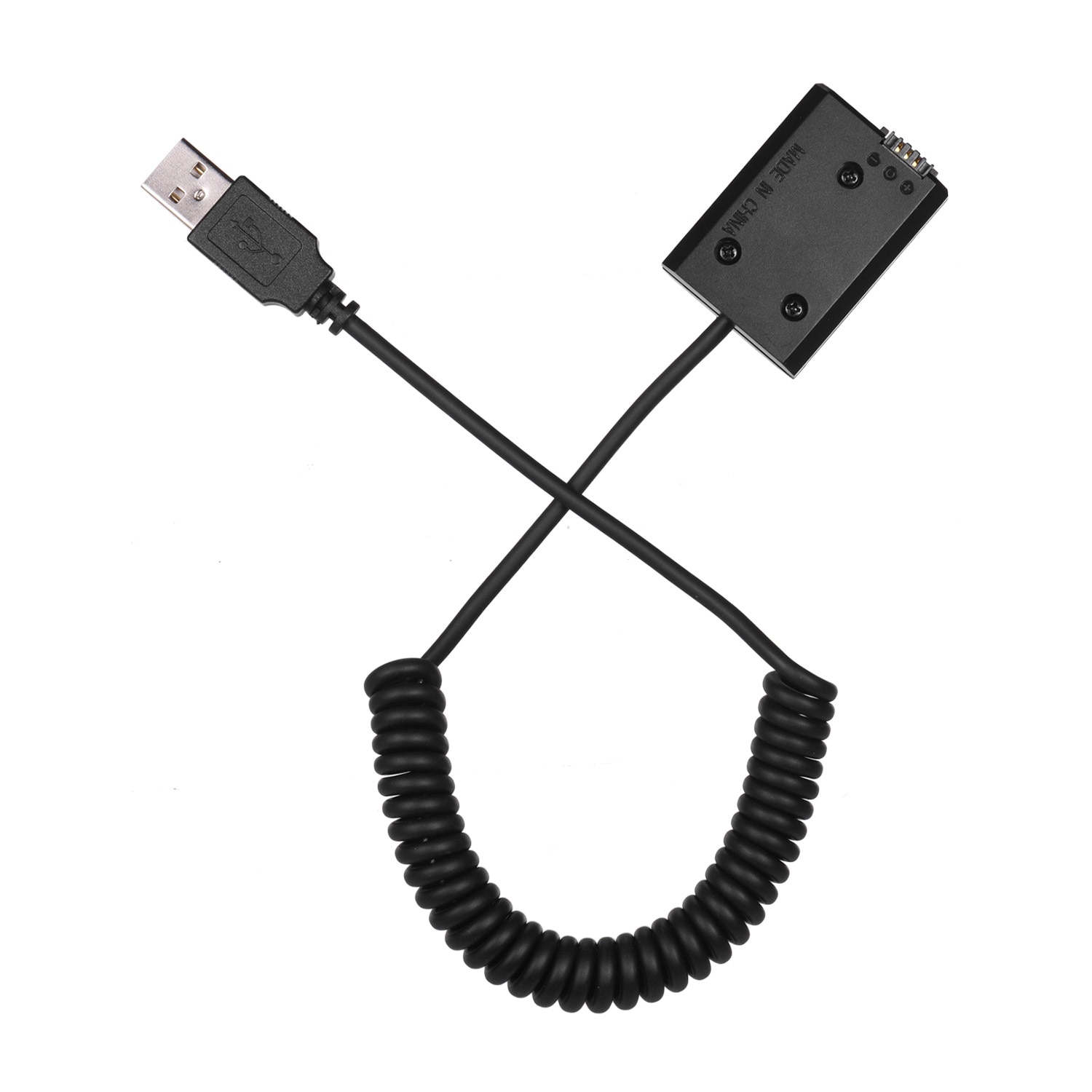 Pour Sony A7 Mark II A7 NEX5 A6000 5V USB NP-FW50 adaptateur de coupleur de batterie factice avec connecteur mâle cc câble enroulé d'alimentation