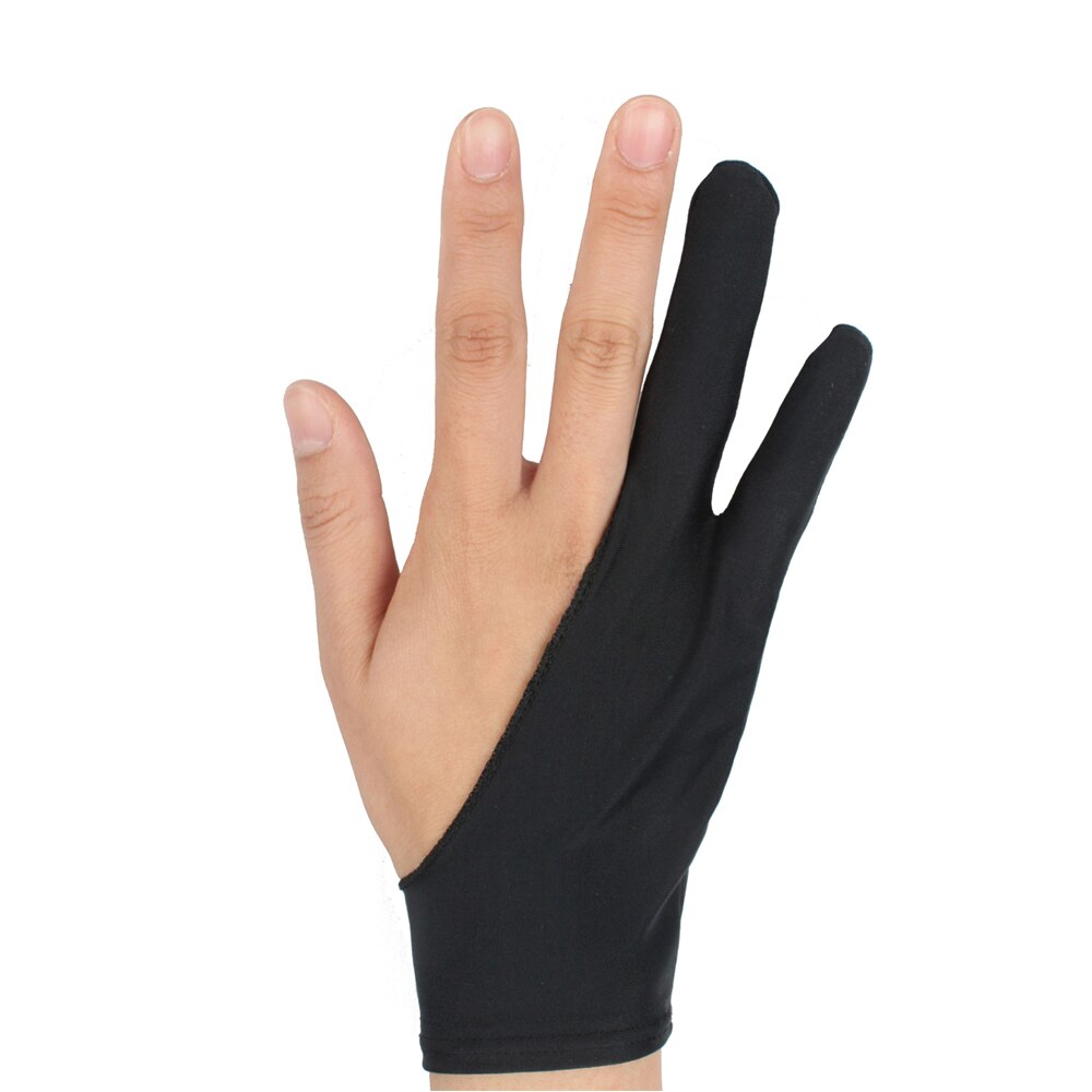 Anti-Touch Two Finger Tablet Stylus Pen Gloves Drawing Sweat-Proof Anti-Fouling Unisex Painting Glove For Touch Pen: Glove 1PC