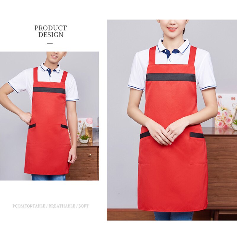 Elastic Waterproof Cooking Apron Kitchen Keep Clothes Clean Sleeveless Men Women Apron AIC88