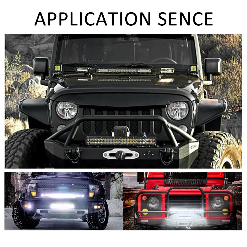 10 inch Ultra-Thin LED Light Bar Combo Beam Spot Flood Beam ATV Offroad SUV Spot light