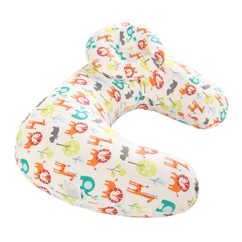 Oreillers d'allaitement pour bébés | 2 pièces/ensemble, oreiller d'allaitement pour bébé, coussin d'allaitement pour nourrissons en forme de U, coussin d'alimentation pour -né en coton: Zoo