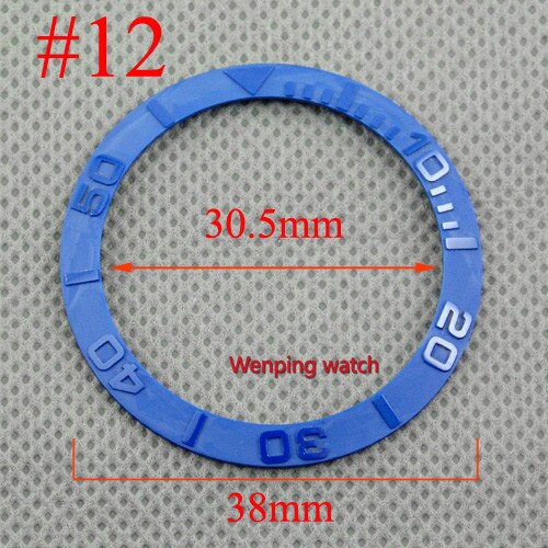 38mm titanium keramiske ringring tofarvet pasform automatiske 40mm bliger ure: Stil 12