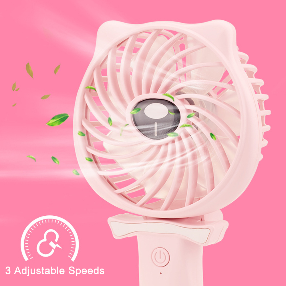 Ciciglow Roze Holle USB-muis Met Ingebouwde Ventilator, 4 Snelheden DPI Verstelbare Gamingmuis Met Rgb Verlichtingseffect Plug And Play Universele Muis Voor Computerlaptop