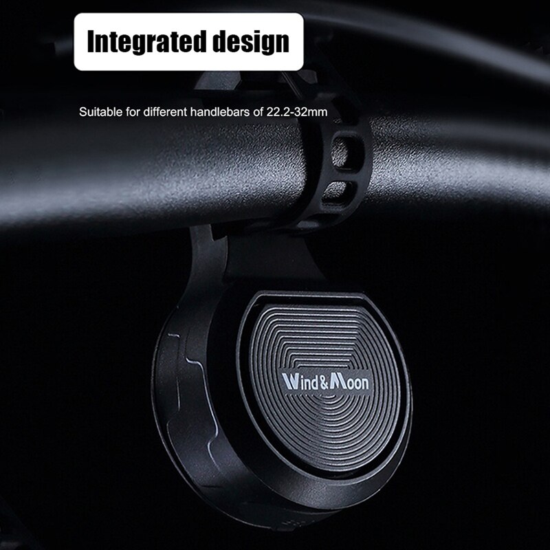 WIND&amp;MOON Portable 3-Gear Adjustable Bicycle Handlebar Horn High Decibel Safety Warning Anti Theft Alarm Bell Accessories