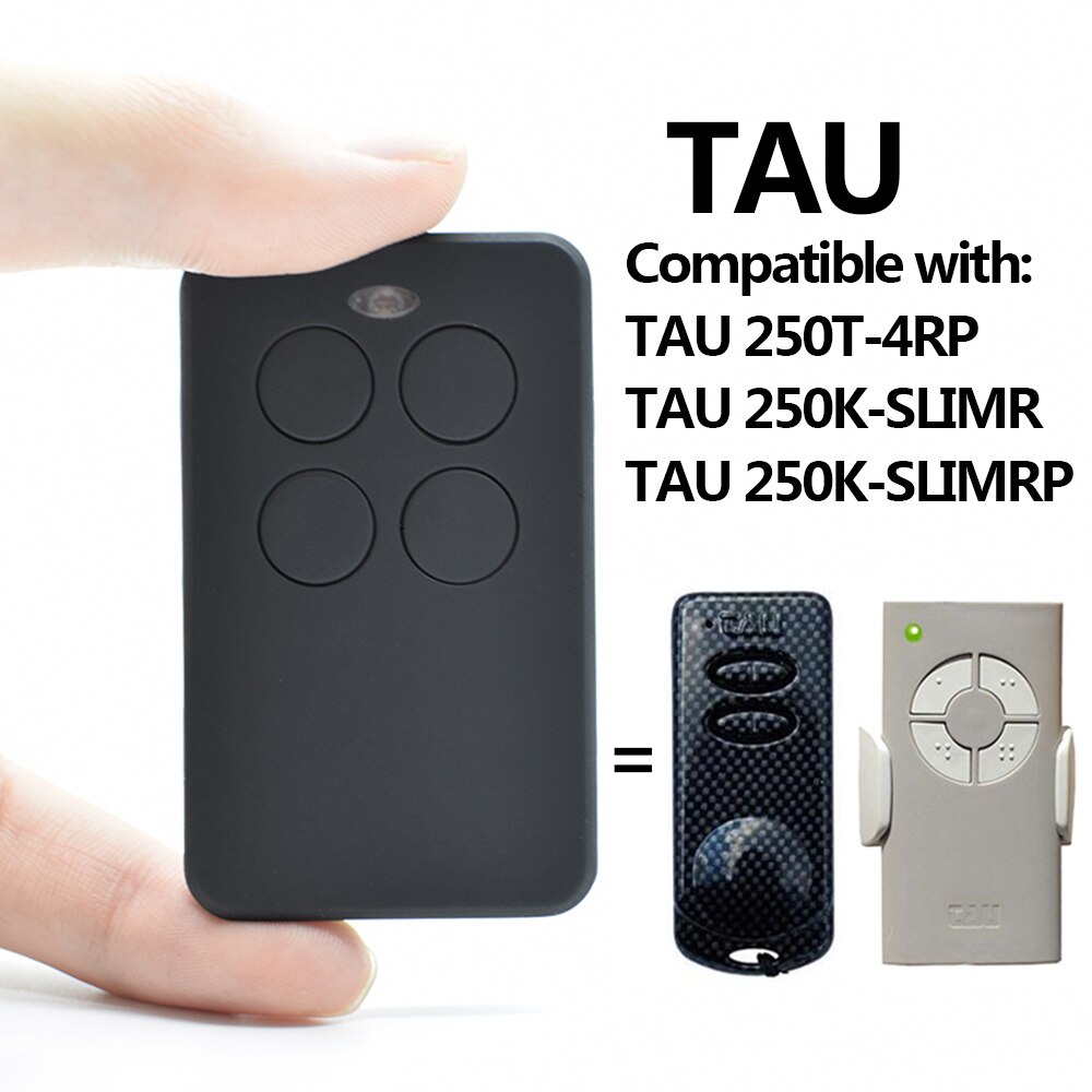TAU 250T 4RP / TAU 250K SLIMR SLIMRP Garage Door Remote Control 433.92MHz Transmitter Command Key Fob