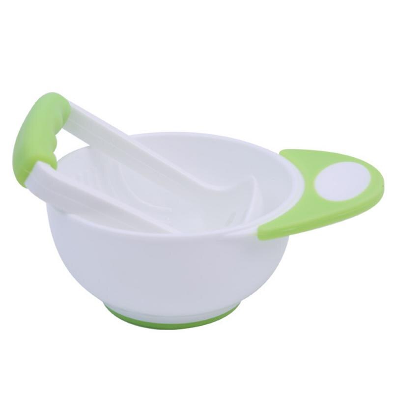Bébé alimentation alimentaire à la main meulage bol Fruits légumes Masher bol bébé alimentaire broyeur enfant tenant Fine tige de meulage bol
