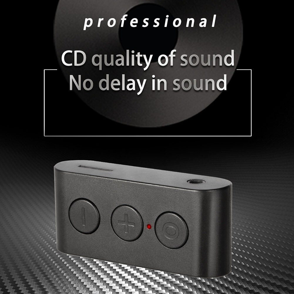 Kit de coche Bluetooth 3,5mm receptor de Audio eco CVC reproductor de música TF Dongle inalámbrico receptor de Audio inalámbrico adaptador de música