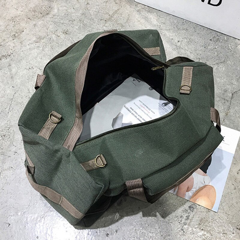 Bolso de lona de gran capacidad para hombre, bolsa de hombro para gimnasio, de lona, de entrenamiento, deportivo, 40L, novedad