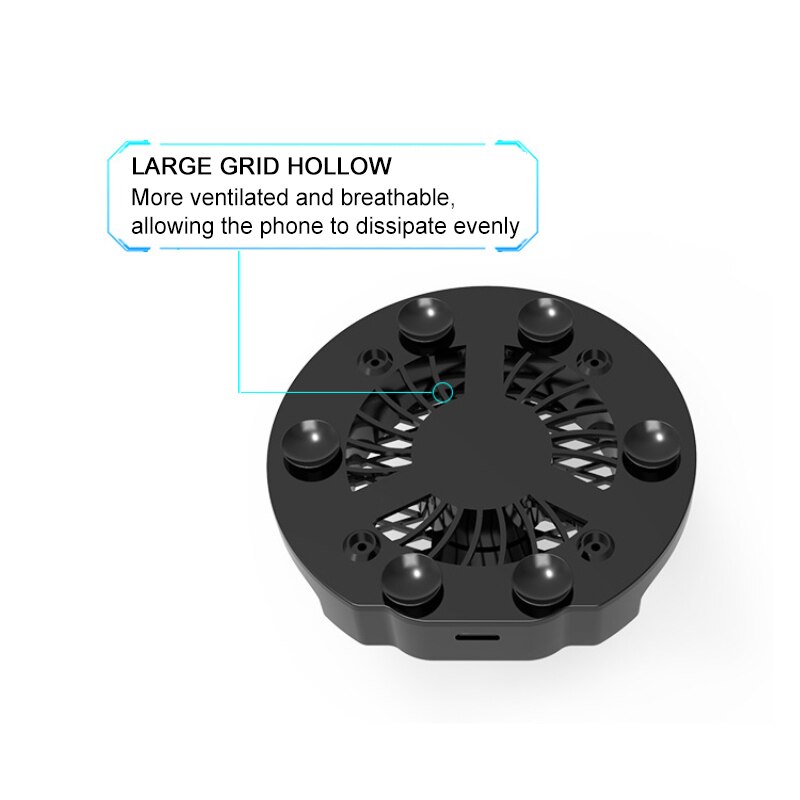 Soporte de ventilador silencioso Universal para teléfono móvil, radiador de disipador de calor para videojuegos, iPhone, iPad, Android, enfriador ajustable portátil