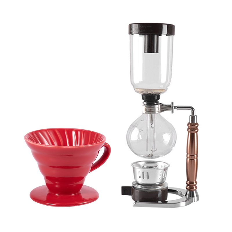 Ceramic Coffee Dripper Engine V60 Style Coffee Drip Filter Cup Permanent with Coffee Machine Filter