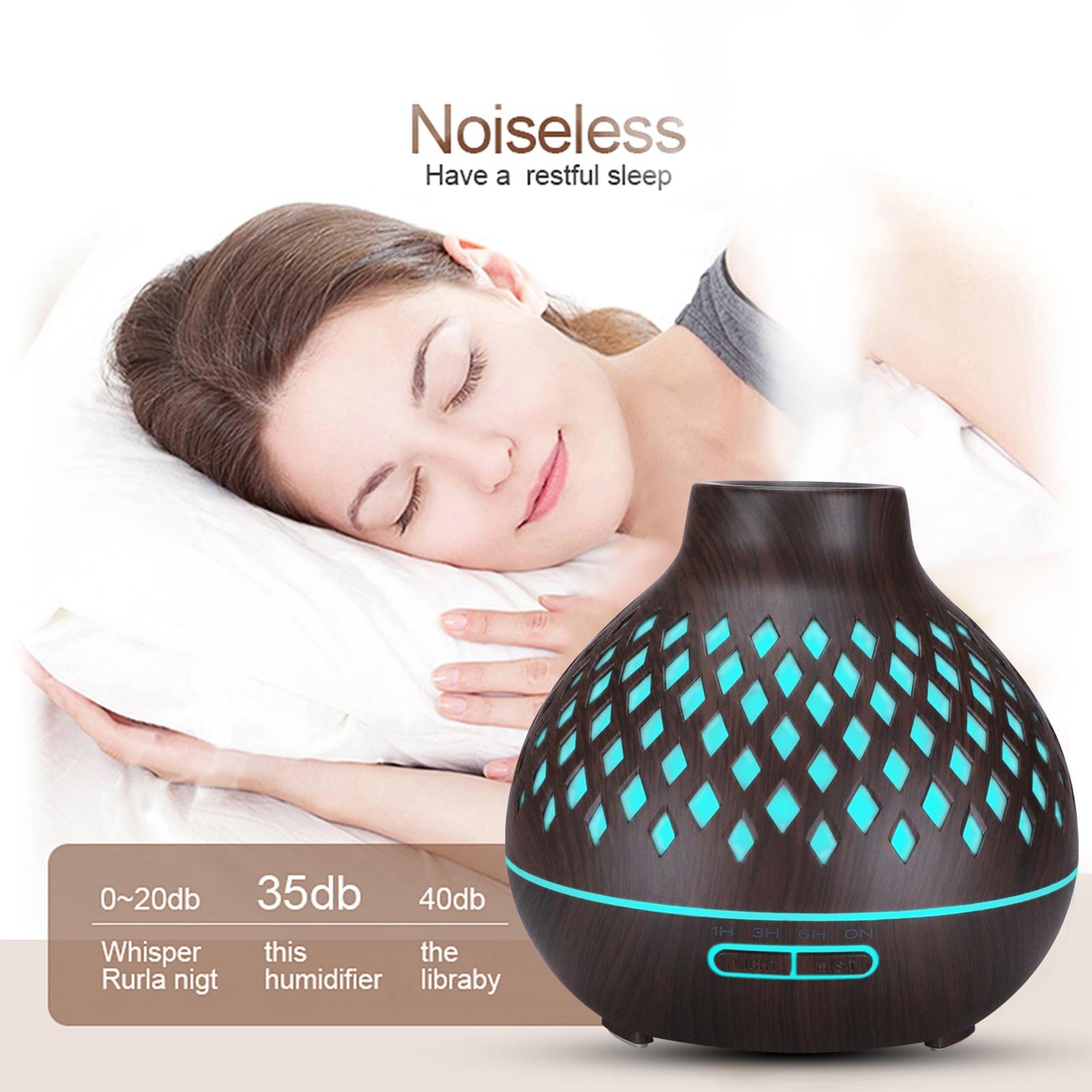 Aroma Diffusor Ultraschall LED Lampe Nebel Luftreiniger Wasserlosen Auto geschlossen-aus für Büro