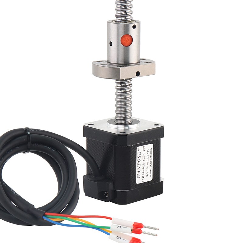 Motor paso a paso 17hs8401s 48mm nema 17 con husillo de bola, motor sfu1204 para máquina de grabado CNC o máquina de precisión