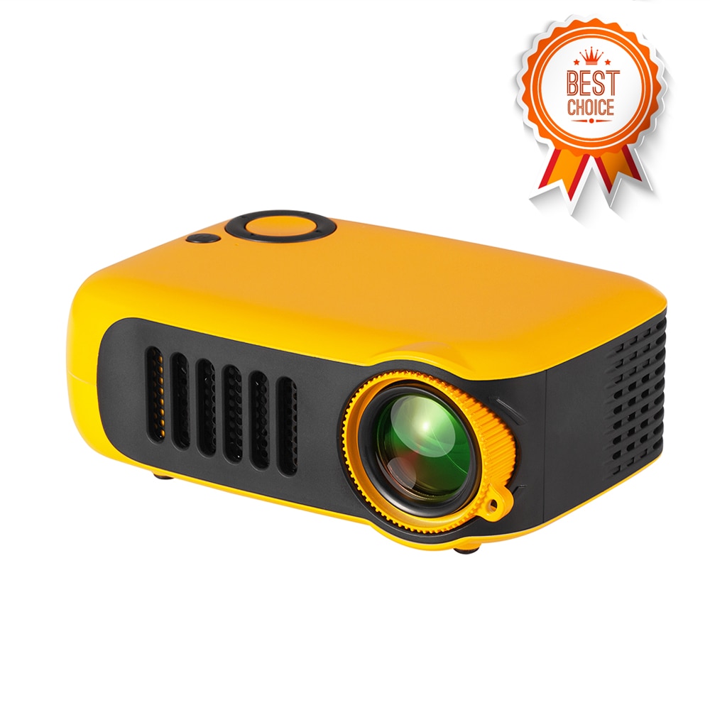 Mini projetor portátil para celular, projetor com suporte para lcd de 320 p, 240 horas de iluminação, home theater, tomada eu/us, 1080x50000 p