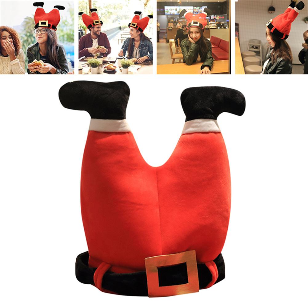 Christmas Hats Year Hat Dance Electric Music Funny Chicken Leg Turkey Adjustable Hat Year Birthday Dance Hats: Default Title