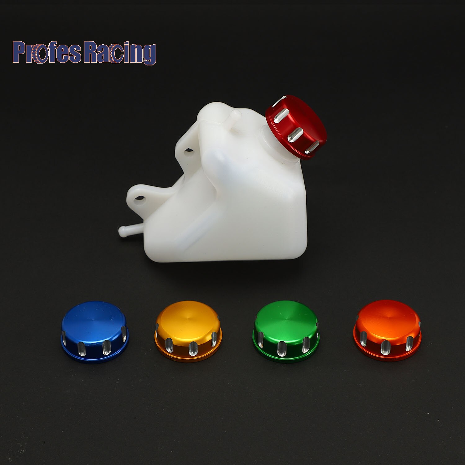 Motorcycle Plastic Water Coolant Reservoir Tank CNC Caps KLX 250 KLX250Coolant Reservoir Tank Radiator Overflow for Kawasaki