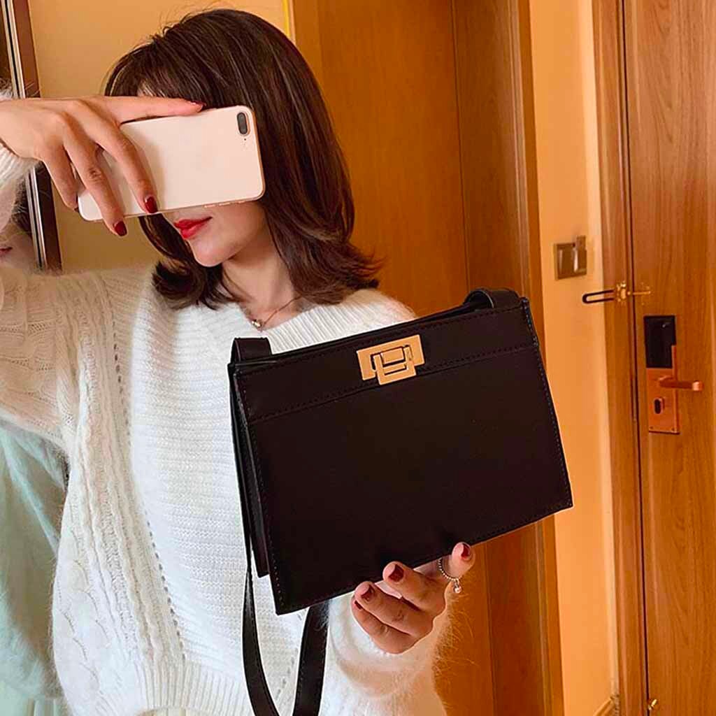 Women Handbags Women Retro Wide Shoulder Strap Messenger Bag Purse Elegent Vintage Crossbody Bags Sac A Main