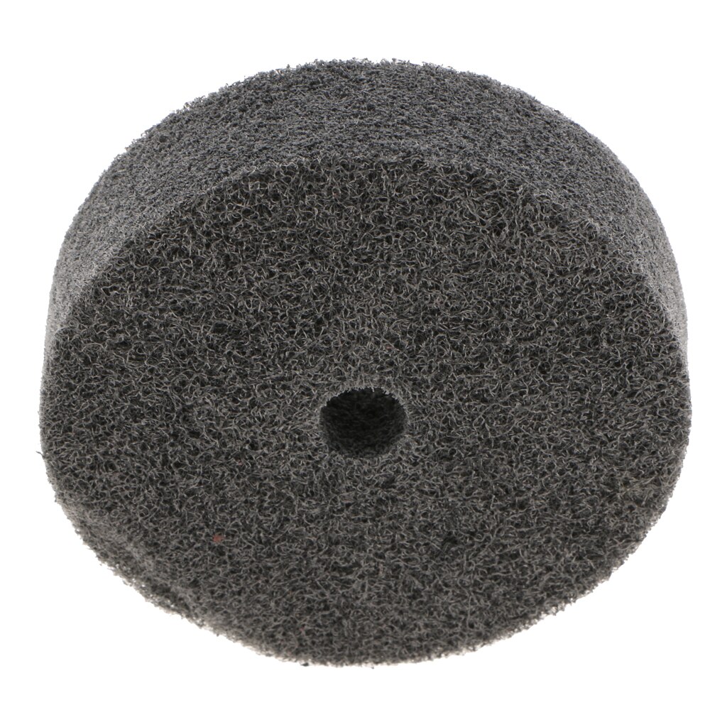 3 Inch Nylon Fiber Polishing Wheel with10mm Bore Metal Dust Paint Remove for Bench Grinder