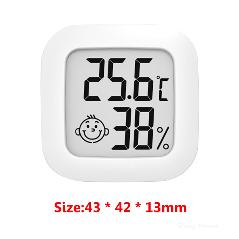 Digital LCD Thermometer Hygrometer Indoor Mini Temperature Humidity Meter Electronic Monitor Smile Face
