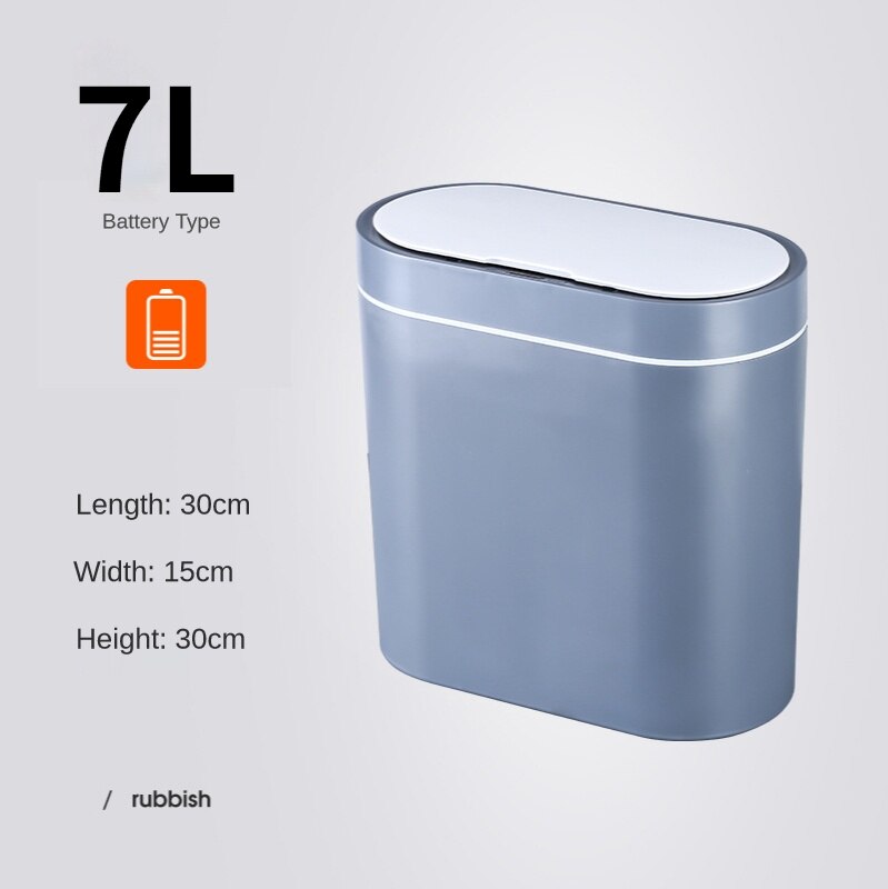Smart Sensor Prullenbak Elektronische Automatische Huishoudelijke Badkamer Wc Waterdicht Smalle Naad Sensor Bin Smart Home-Prullenbak: B