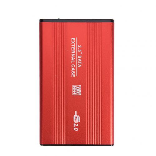 Metalen Usb 2.0/3.0/3.1 Hdd Ssd 2.5Inch Sata Externe Mobiele Harde Schijf Case Box Externe harde Schijf Behuizing: Red USB3 0