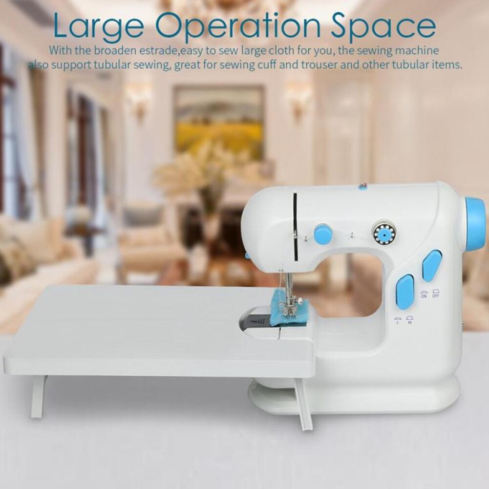 Household Sewing Machine Electric Double Threads Home Desk Sewing Knit Tool