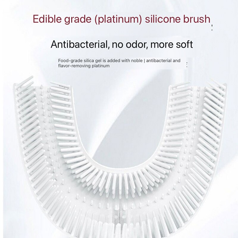 Electric Toothbrush U-Shaped Soft Silicone Replacement Brush Head Electric Toothbrush Accessories