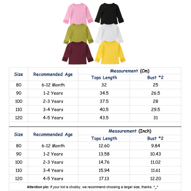 1-5Y Peuter Kinderen Meisje Mode Puff Met Lange Mouwen Tops Kleding T-shirt Tee Tops Herfst Casual Solid Katoen Zachte Kant t-Shirt