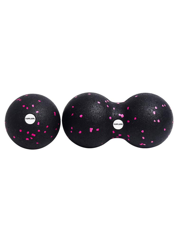 Peanut Ball Fascia Ball Set Training Deep Tissue Massage Ball Kit for Myofascial Trigger Point Release Lacrosse Ball Muscle Roll: Pink
