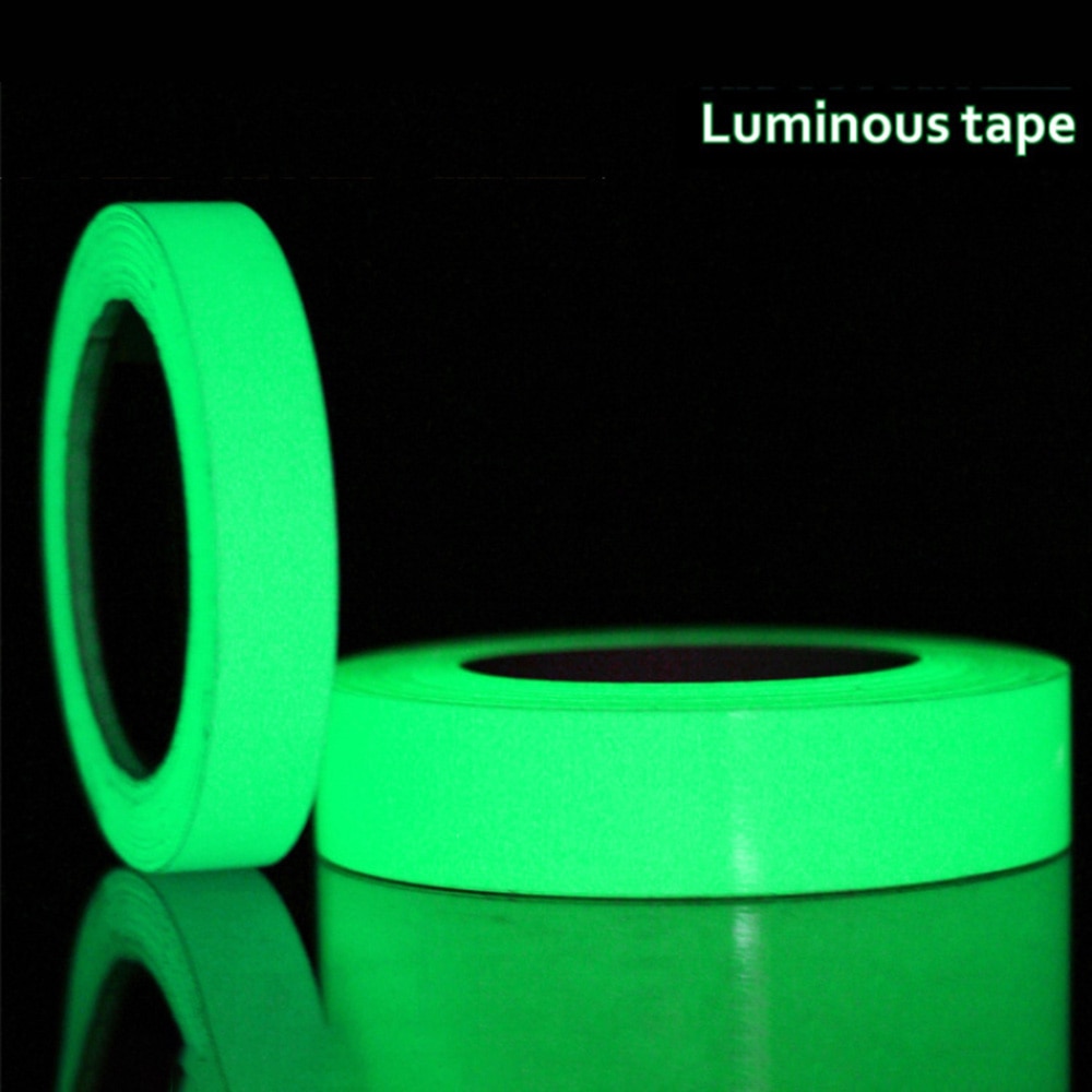 1.5cm*3m Luminous Fluorescent Night Self-adhesive Glow In The Dark Sticker Tape Safety Security Home Decoration Warning Tape