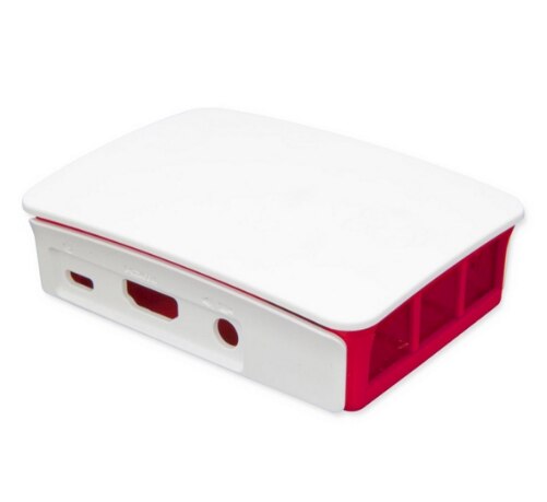 10pcs Raspberry Pi 3 case Officiële ABS behuizing Raspberry pi 2 doos shell van de Raspberry Pi Foundation: Red with White