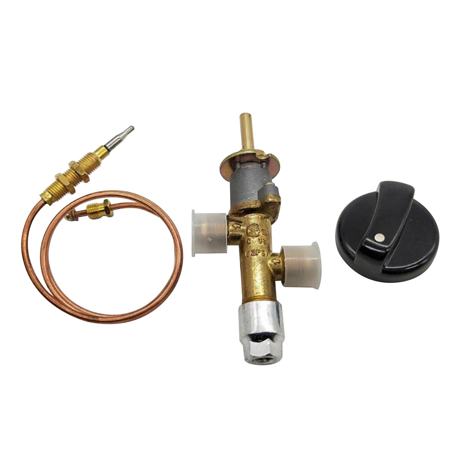 Knob Fireplace LPG Propane Low Pressure Gas Control Kit Fire Pit Heater Brass Thermocouple Universal Safety