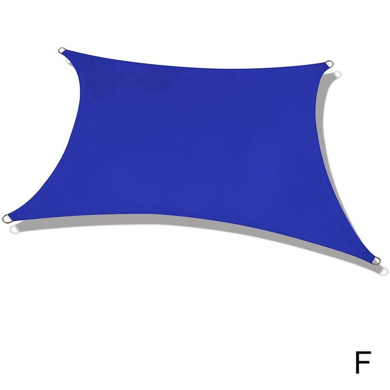 300D Faser Rechteck Sonnensegel draussen Garten Hof Schwimmen Schwimmbad Camping UV Schutz Farbe Wasserdichte Sonnensegel Baldachin: F