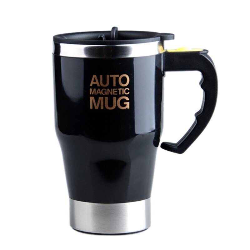 400Ml Automatische Zelf Roeren Mok Koffie Melk Mengen Mok Roestvrij Staal Thermische Kop Elektrische Lui Dubbele Magnetische Smart Cup