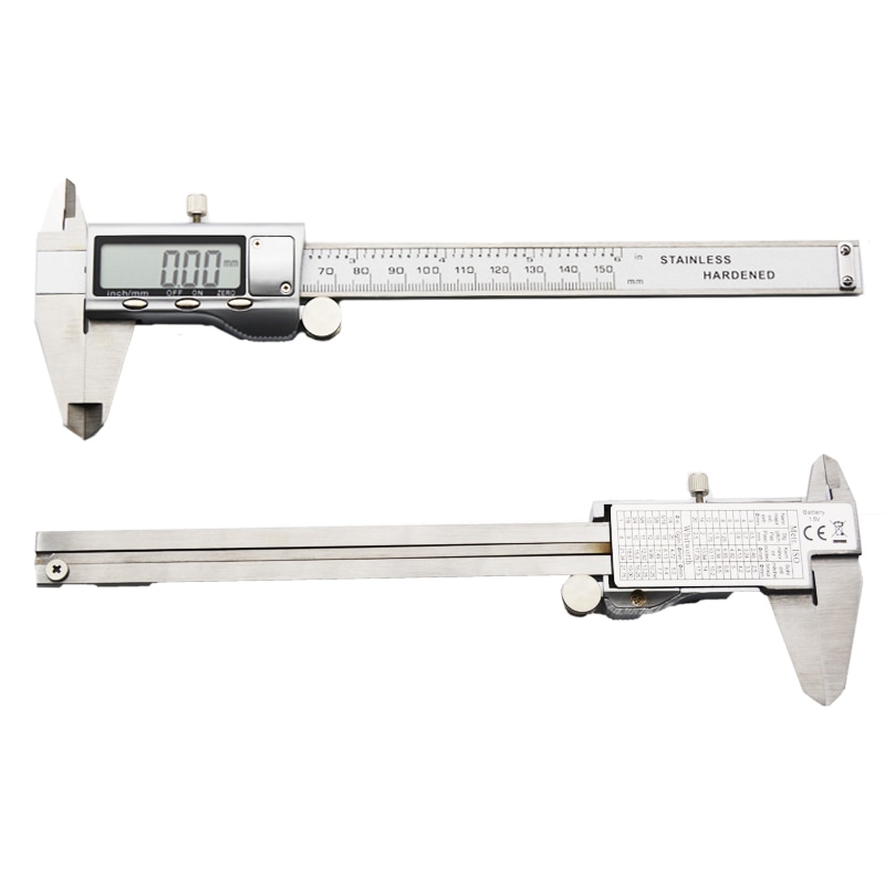 0-150mm stainless steel digital caliper vernier calipers metal measuring tools instrument 6 inch metal