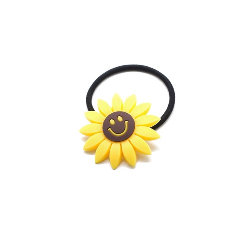 Anilla elástica coreana para el pelo con de girasol, adornos para el pelo, tocado, accesorios de ropa