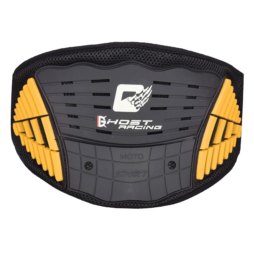 Motorcycle Kidney Belts Riding Protective Kidney Protection Anti-Fall Belt: Yellow