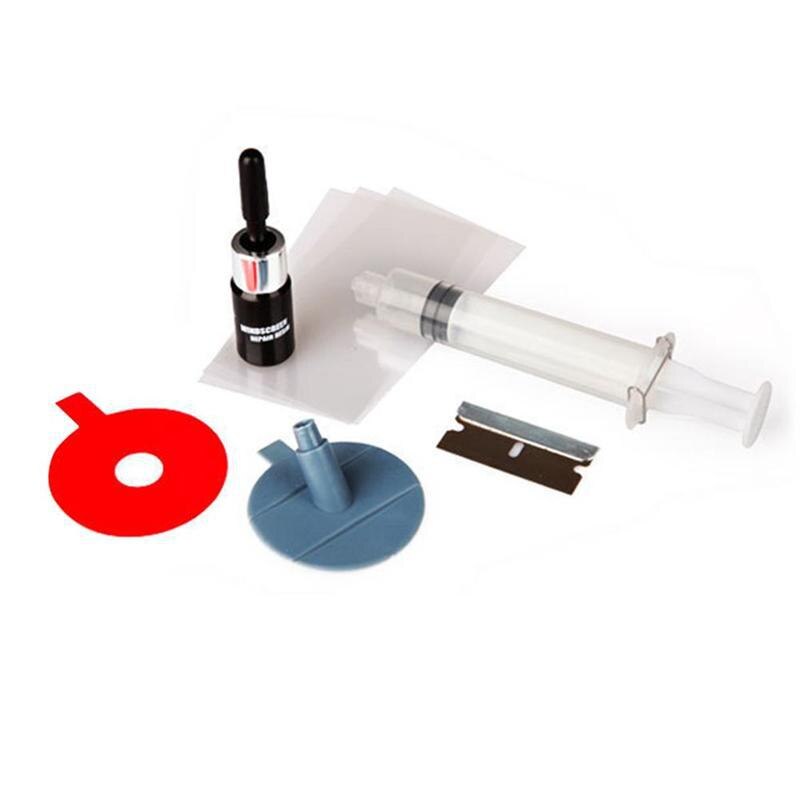 Car Glass Repair Tool Set Car Windshield Repair Injector Windscreen Glass Scratch Crack Restore DIY Kit For Window Screen Crack: Default Title