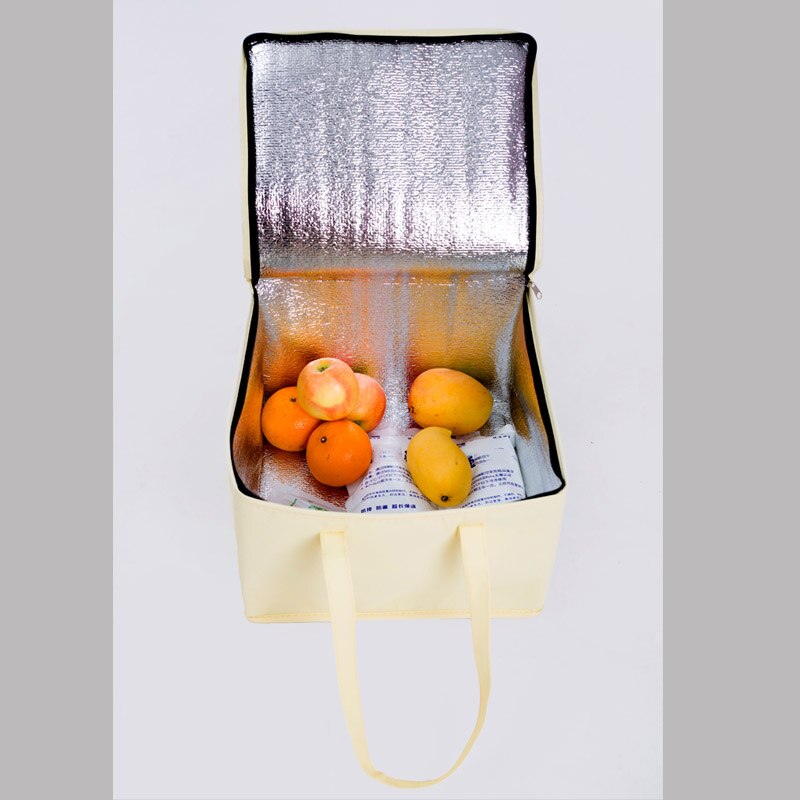 eco friendly cooler bag cake pizza food insulated carrier cool bag ice pack thermal lunch picnic box meal drinks insulation bag