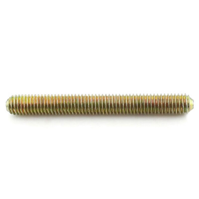 Varilla roscada de 1,25 Mm de paso M8 X 80 Mm, Varillas roscadas chapadas en Zinc de Color, varillas de tornillo para mantenimiento de varias aplicaciones