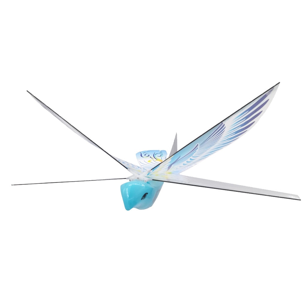 The Latest Electronic Flying Bird Hand-To-Fly Toy Can Be Used Outdoors At Home Beautiful appearance easy and safe operation: Blue