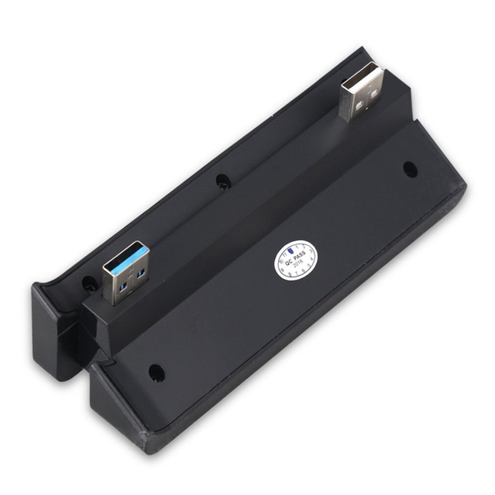 Hub USB 4 en 1 de alta velocidad para Sony PlayStation 4 slim PS4, accesorio de mando negro