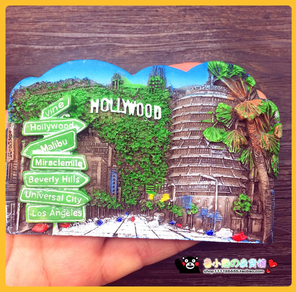 Babelemi usa hollywood york washington dc las vegas havaiji montana san francisco kalifornia matka matkamuistoja jääkaappimagneetti