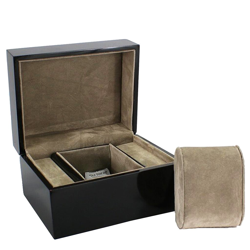 Single slot watch storage wood display box storage with pute menn kvinner